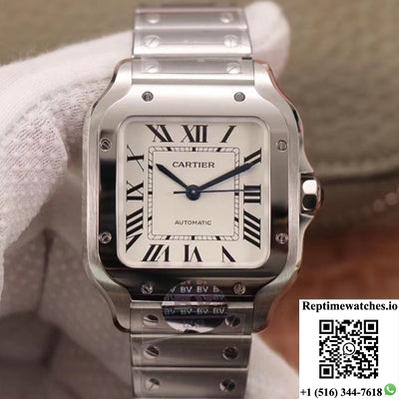 Cartier Santos Wssa0029 Bv Factory Silver White Dial-Rep Time Watches