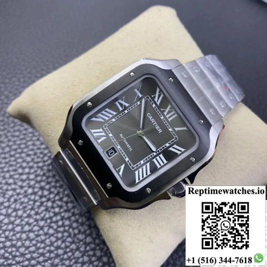 Cartier Santos WSSA0037 BV Factory Gray Dial - Watches