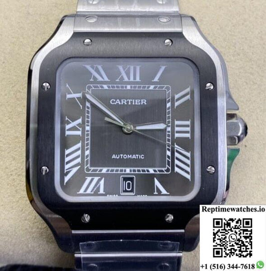 Cartier Santos Wssa0037 Bv Factory Gray Dial-Rep Time Watches