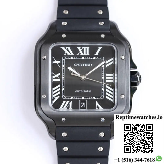 Cartier Santos WSSA0039 GF Factory V2 Black Case - Watches