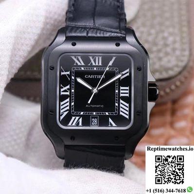 Cartier Santos Wssa0039 V6 Factory Carbon Plating-Rep Time Watches