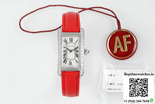 Cartier Tank AF Factory Red Strap