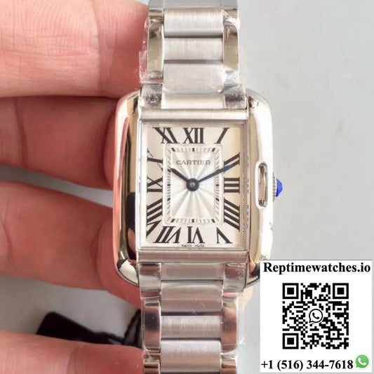 Cartier Tank Anglaise Ladies W5310022 Silver Dial - Watches