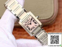 Cartier Tank Francaise Ladies W51028Q3 Pink Dial - Watches