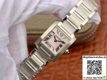 Cartier Tank Francaise Ladies W51028Q3 Pink Dial - Watches