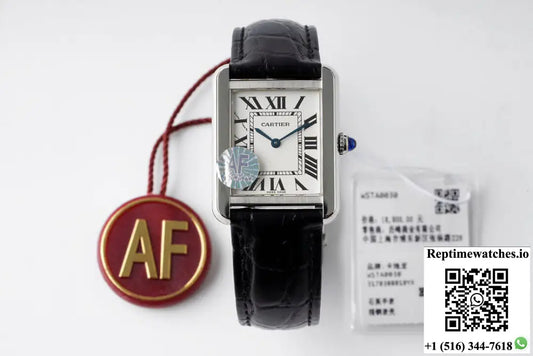 Cartier Tank Quartz WSTA0030 AF Factory Leather Strap - Watches
