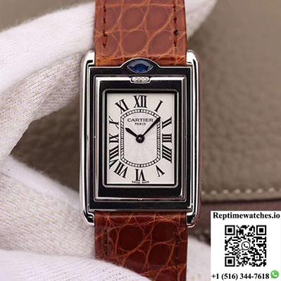 Cartier Tank Solo Ladies W5200025 White Dial-Rep Time Watches