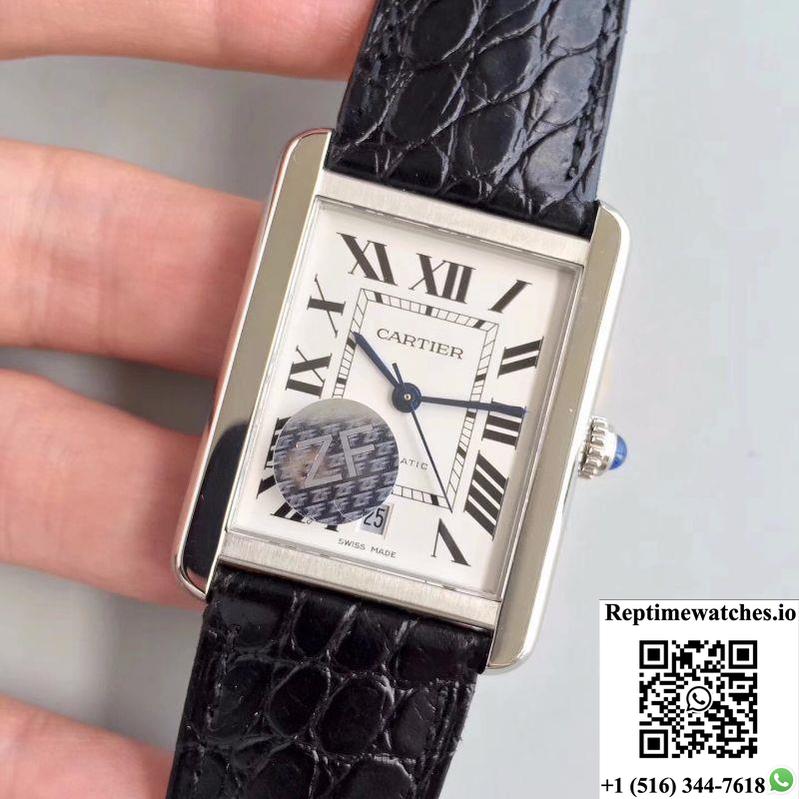 Cartier Tank Solo Xl Automatic W5200027 Zf Factory White Dial-Rep Time Watches