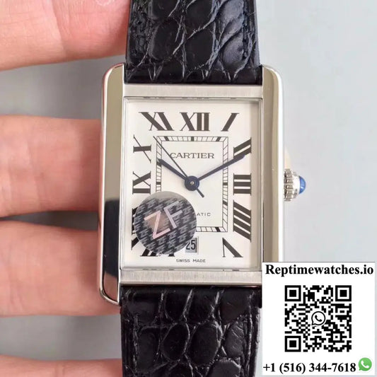 Cartier Tank Solo XL Automatic W5200027 ZF Factory White Dial - Watches