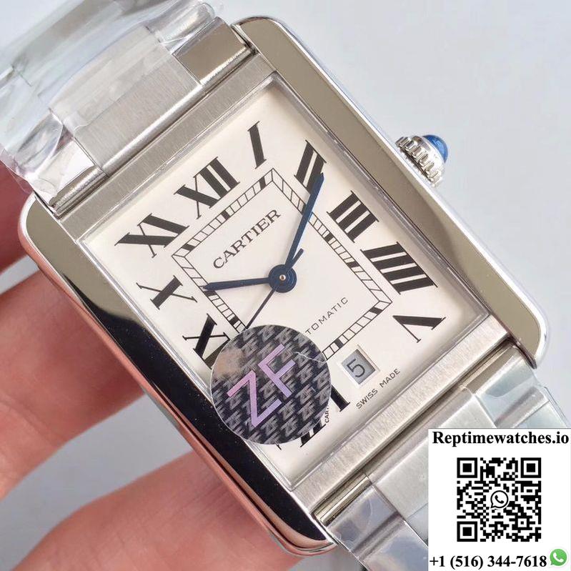 Cartier Tank Solo Xl Automatic W5200028 Zf Factory White Dial-Rep Time Watches