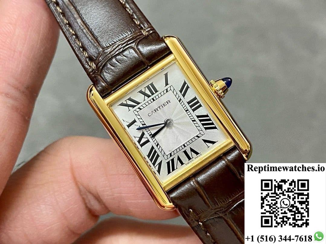 Cartier Tank W1529856 F1 Factory White Dial-Rep Time Watches