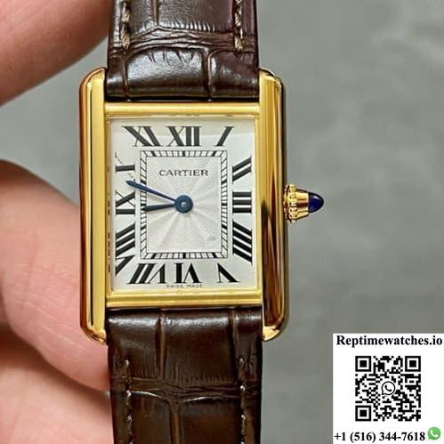 Cartier Tank W1529856 F1 Factory White Dial-Rep Time Watches