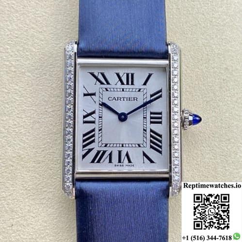 Cartier Tank W4Ta0017 F1 Factory Blue Strap-Rep Time Watches