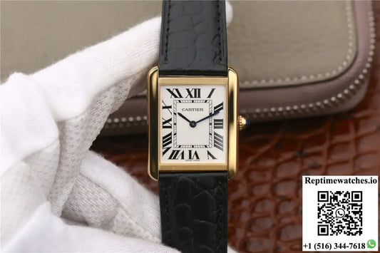 Cartier Tank W5200002 K11 Factory White Dial - Watches