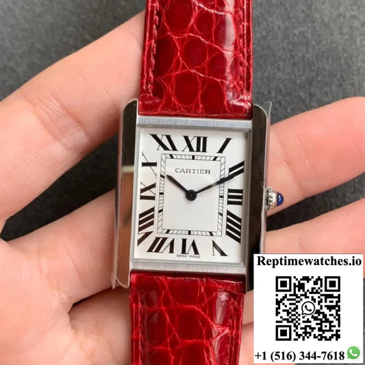 Cartier Tank W5200005 K11 Factory White Dial - Watches