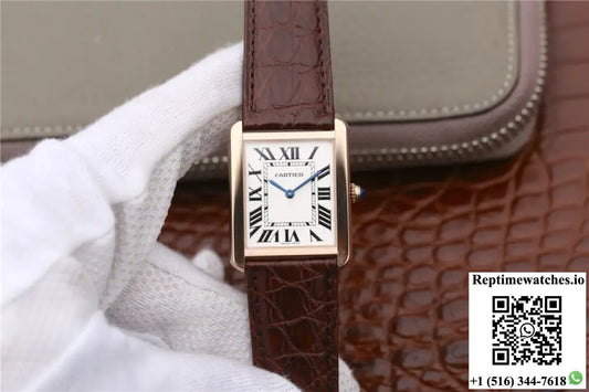 Cartier Tank W5200025 K11 Factory White Dial - Watches