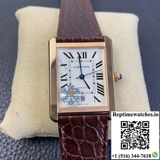 Cartier Tank W5200026 AF Factory White Dial - Watches