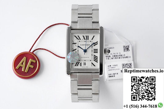 Cartier Tank W5200028 Af Factory Stainless Steel-Rep Time Watches