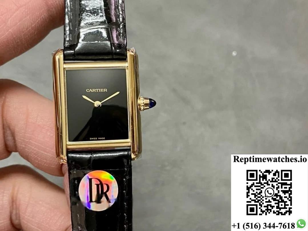 Cartier Tank Wgta0091 Dr Factory Black Dial-Rep Time Watches
