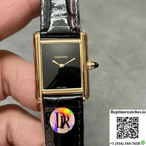 Cartier Tank Wgta0091 Dr Factory Black Dial-Rep Time Watches