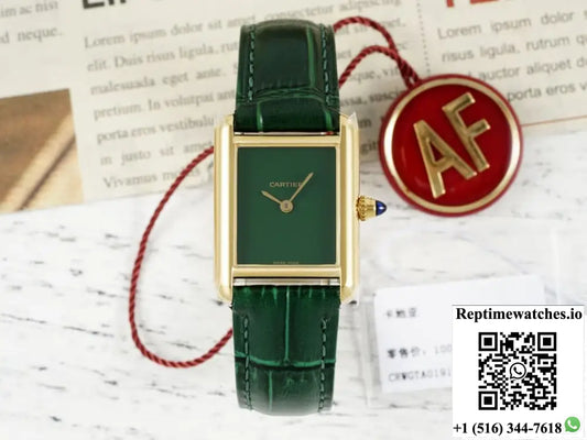 Cartier Tank WGTA0191 AF Factory Green Dial