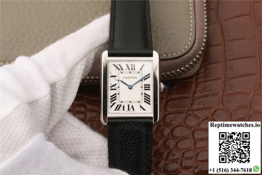 Cartier Tank WSTA0028 K11 Factory White Dial - Watches