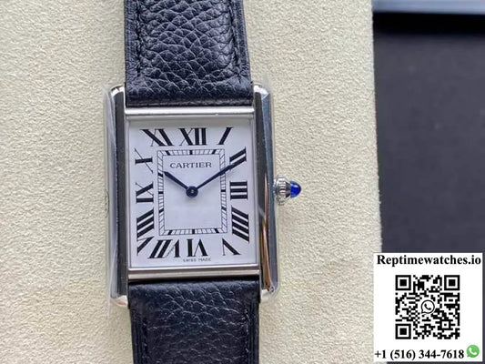 Cartier Tank WSTA0041 K11 Factory Silver White Dial - Watches