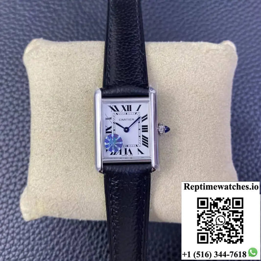 Cartier Tank WSTA0042 AF Factory Black Leather Strap - Watches
