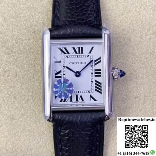 Cartier Tank Wsta0042 Af Factory Black Leather Strap-Rep Time Watches