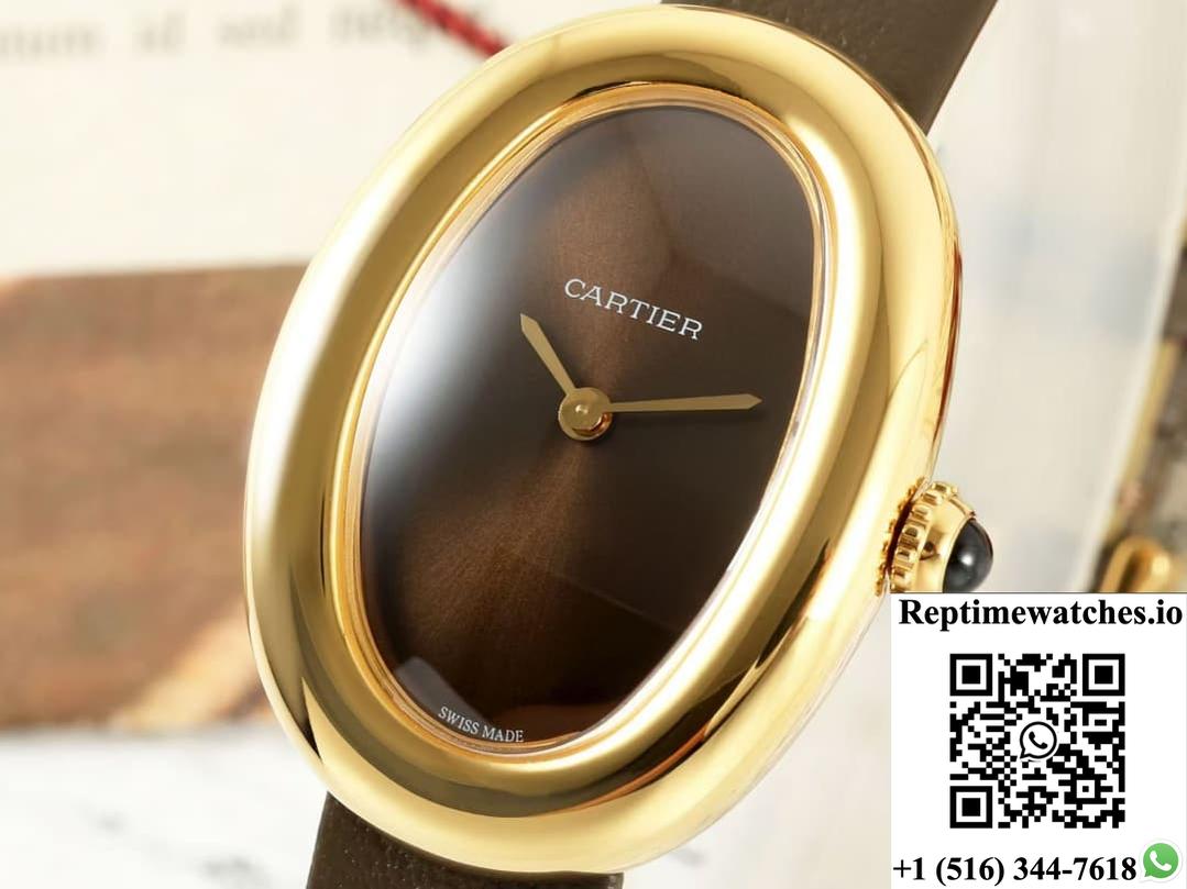 Cartier Tub Wgba0031 Af Factory Brown Dial-Rep Time Watches