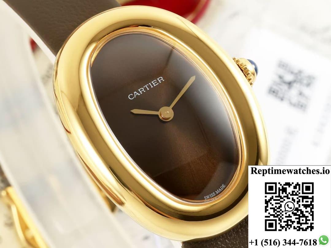 Cartier Tub Wgba0031 Af Factory Brown Dial-Rep Time Watches