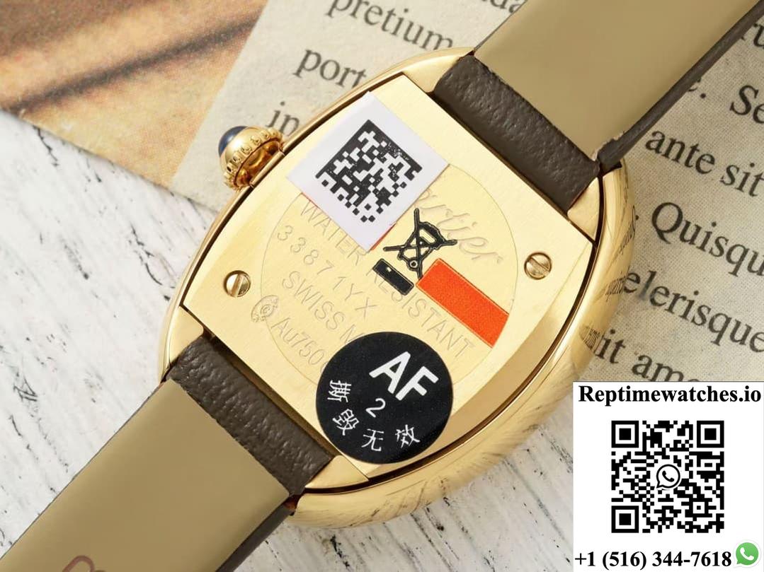 Cartier Tub Wgba0031 Af Factory Brown Dial-Rep Time Watches