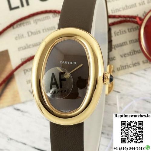 Cartier Tub Wgba0031 Af Factory Brown Dial-Rep Time Watches
