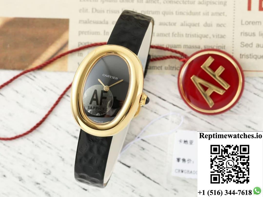 Cartier Tub Wgba0040 Af Factory Gold Color Case-Rep Time Watches