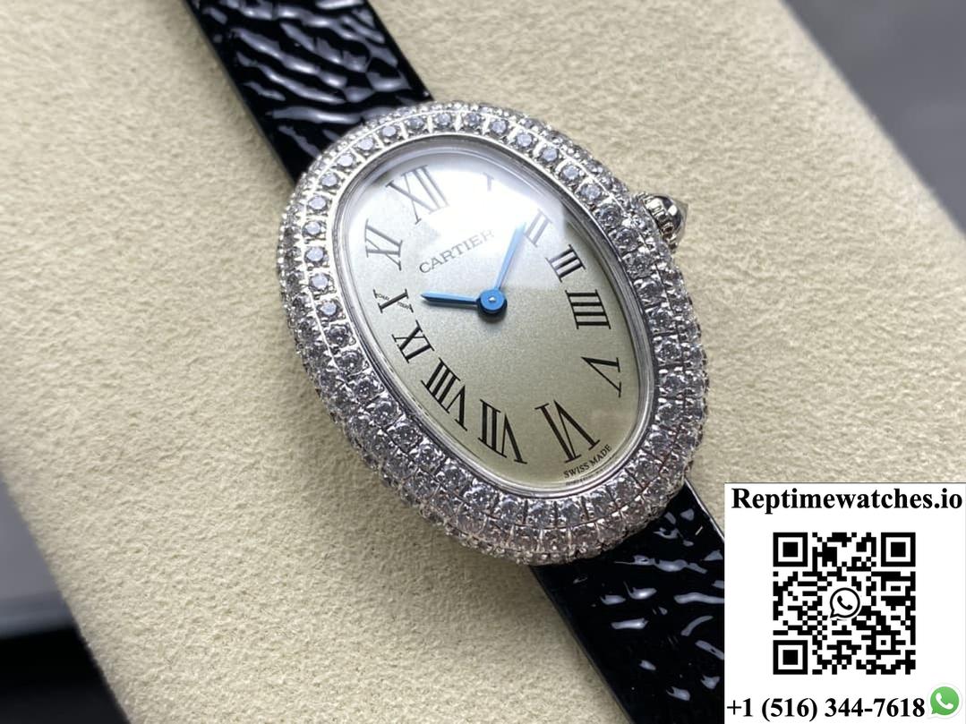Cartier Tub Wjba0036 Dr Factory Diamond Dial-Rep Time Watches
