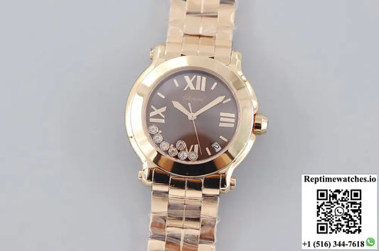 Chopard HAPPY DIAMONDS 277472-5003 YF Factory Brown Dial