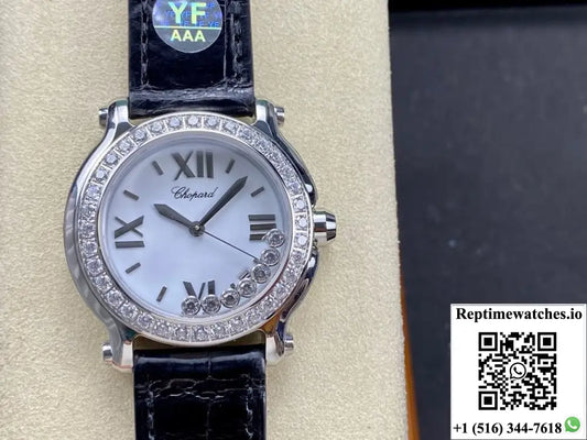 Chopard Happy Diamonds 278475-3037 YF Factory Black Strap