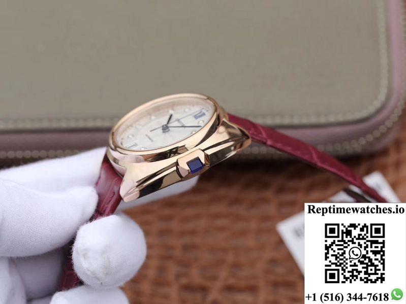 Cle De Cartier Automatic 35Mm Wjcl0032 18K Rose Gold Silver-Gray Dial-Rep Time Watches