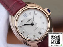 Cle De Cartier Automatic 35mm WJCL0032 18K Rose Gold Silver-gray Dial - Watches
