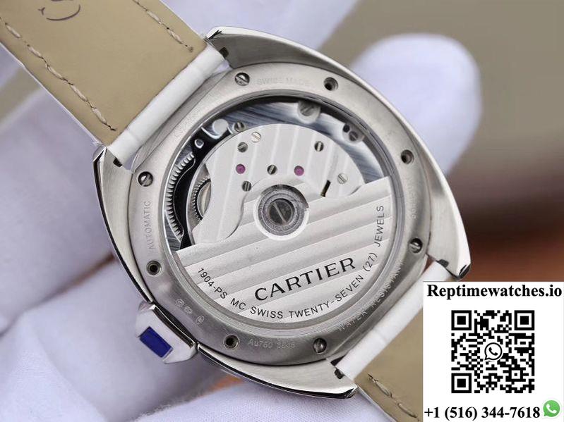 Cle De Cartier Ladies 35Mm Wjcl0032 Silver-Gray Dial-Rep Time Watches