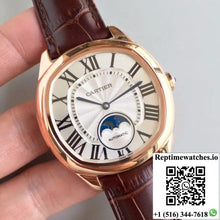 Drive De Cartier Moonphase WGNM0008 Rose Gold Silver Dial - Watches