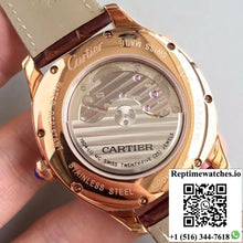Drive De Cartier Moonphase WGNM0008 Rose Gold Silver Dial - Watches