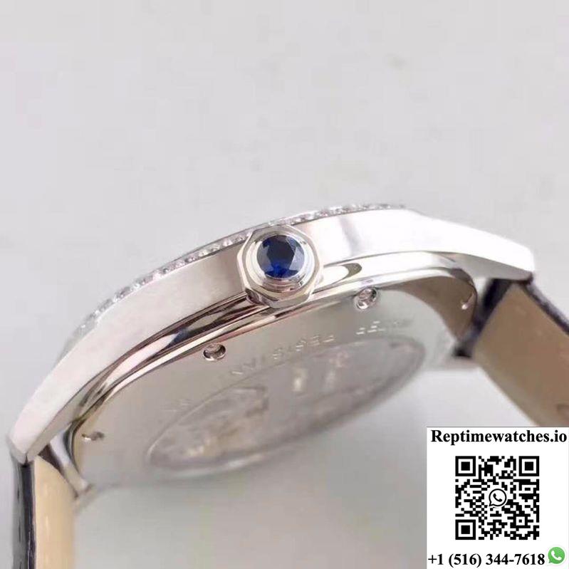 Drive De Cartier W4100013 Tourbillon White Textured Dial-Rep Time Watches