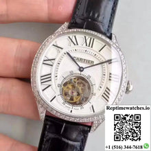 Drive De Cartier W4100013 Tourbillon White Textured Dial - Watches