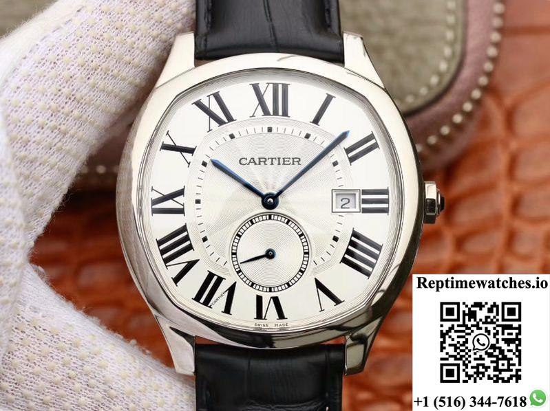 Drive De Cartier Wsnm0004 Gs Factory White Dial-Rep Time Watches