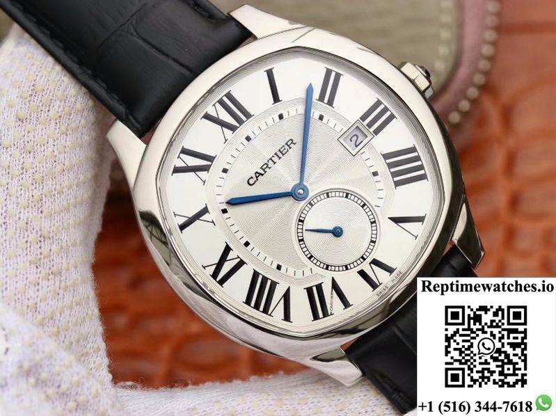 Drive De Cartier Wsnm0004 Gs Factory White Dial-Rep Time Watches