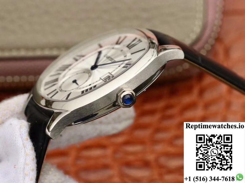 Drive De Cartier Wsnm0004 Gs Factory White Dial-Rep Time Watches