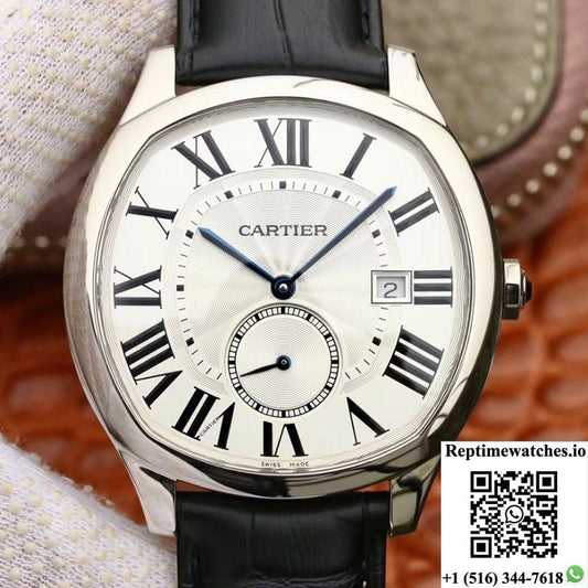 Drive De Cartier Wsnm0004 Gs Factory White Dial-Rep Time Watches