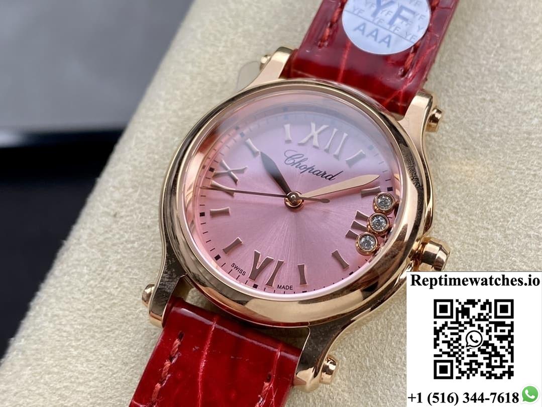 Chopard Happy Sport 278590-3012 Yf Factory Stick-Shaped Hour Markers-Rep Time Watches