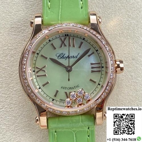 Chopard Happy Sport 274893-5016 Yf Factory Green Dial-Rep Time Watches
